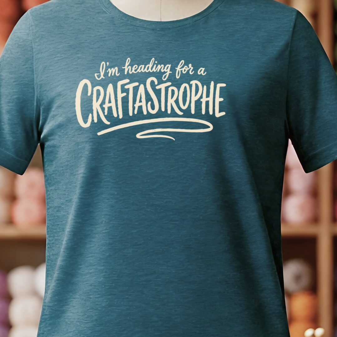 Craftastrophe T-Shirt Teal Blue t-shirt