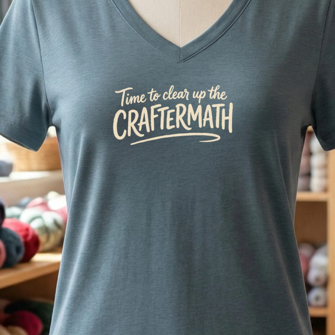 Craftermath V-Neck T-Shirt Slate t-shirt