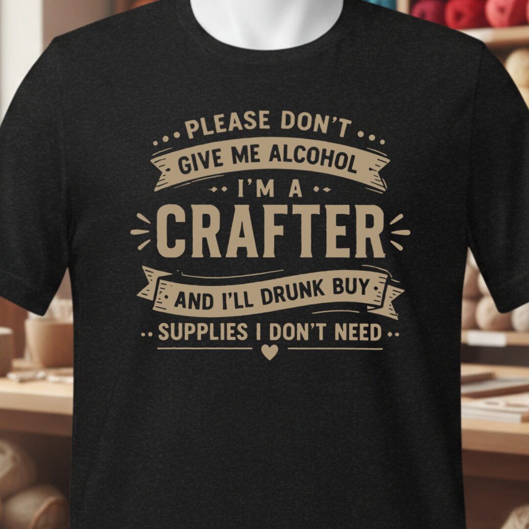 Crafting Drunk Black T-Shirt.jpg