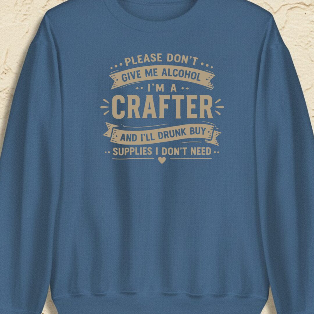 Crafting Drunk Indigo Blue Sweatshirt.jpg