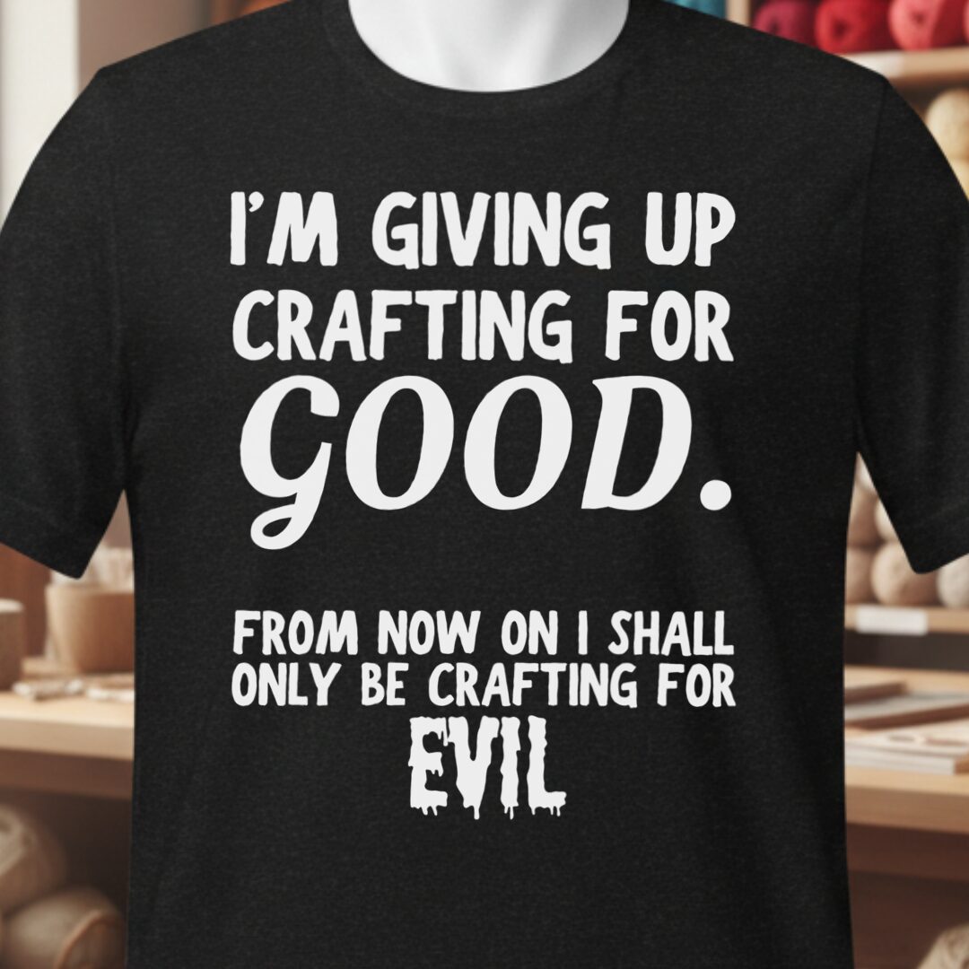 Crafting for Good T-Shirt Black t-shirt