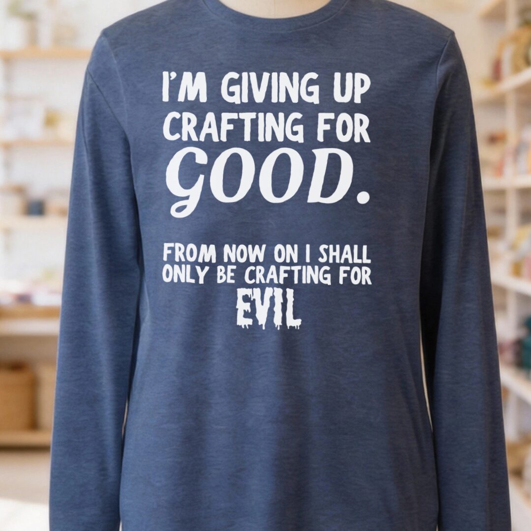 Crafting for Good Long Sleeve Tee Navy t-shirt