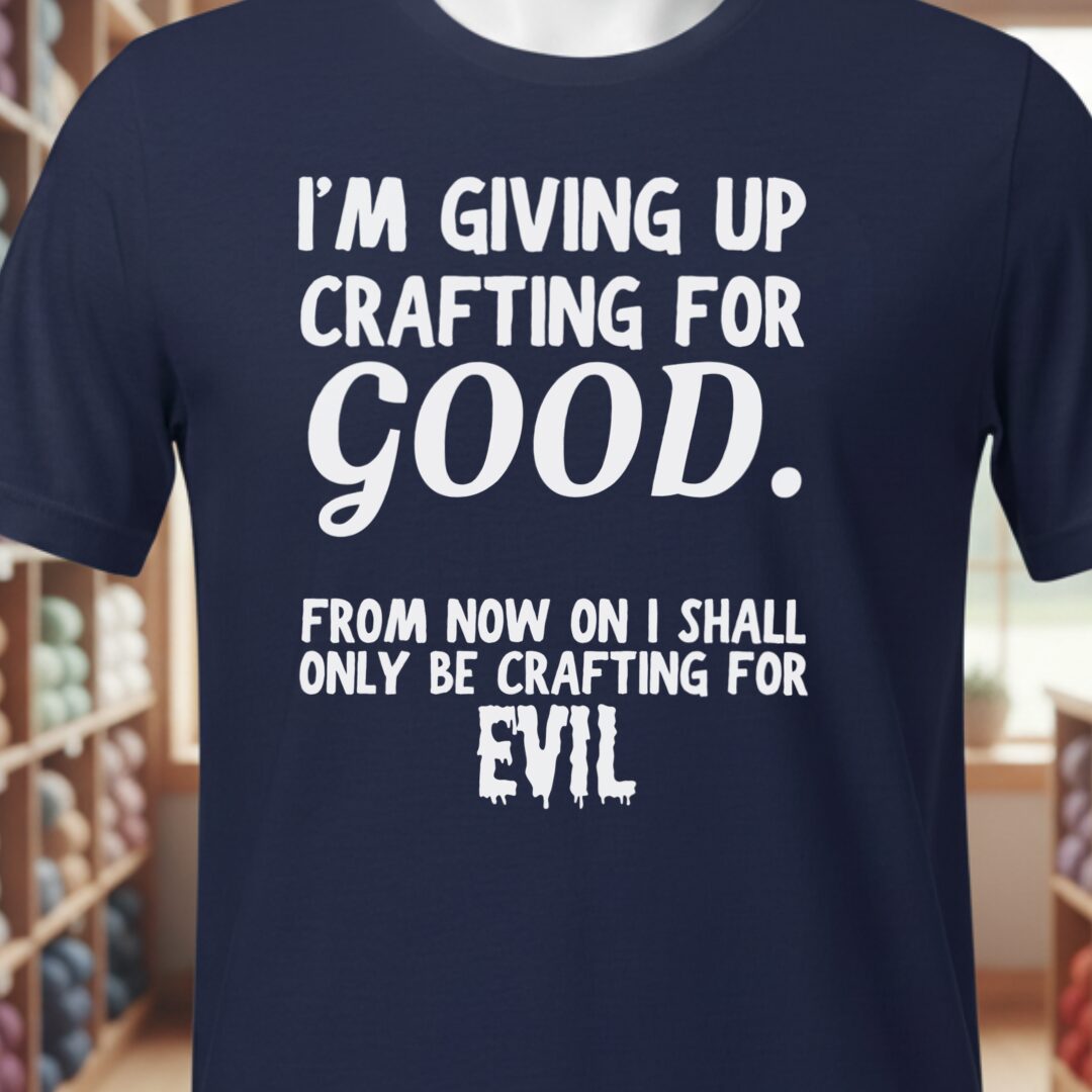 Crafting for Good T-Shirt Navy t-shirt