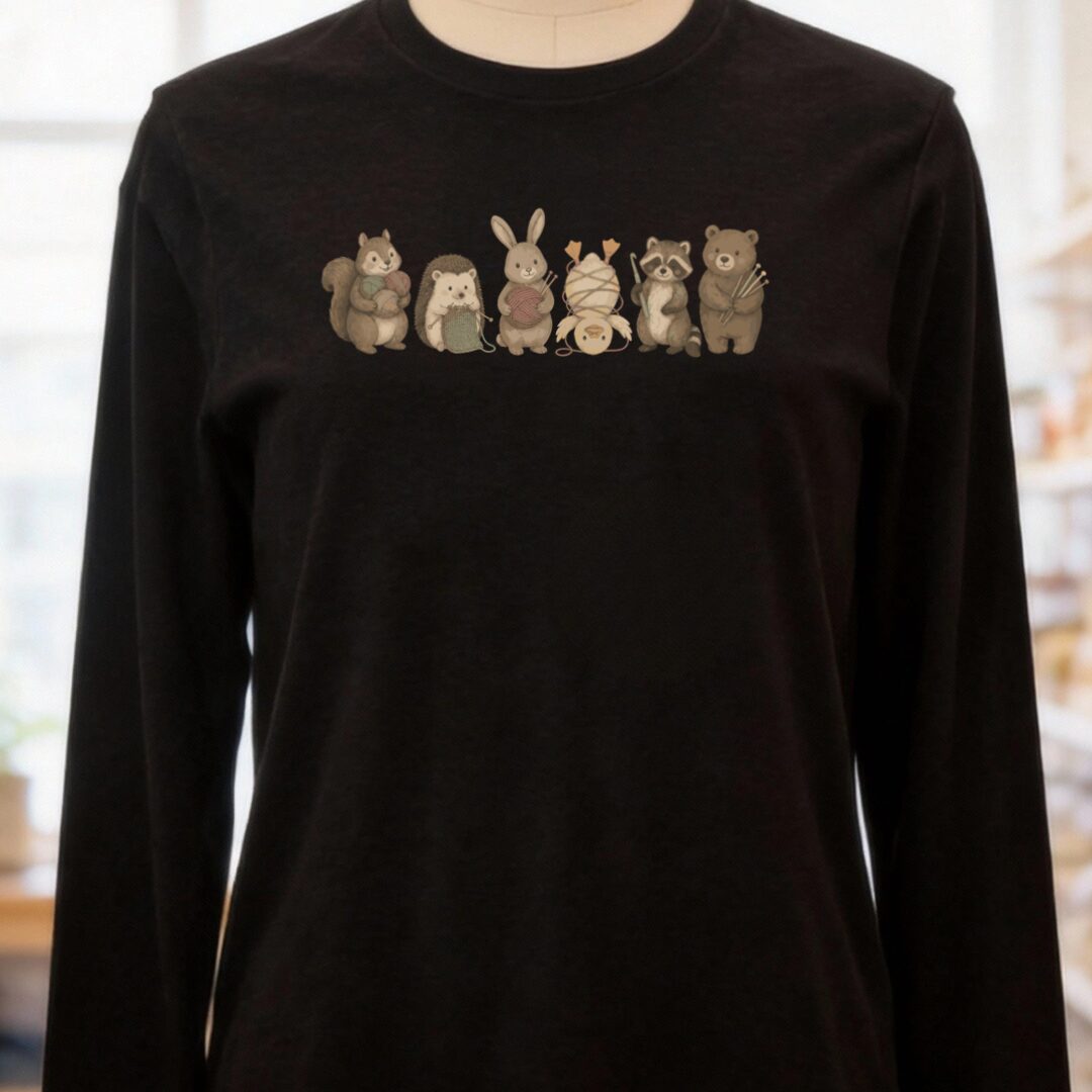 Crafty Creatures Black Long Sleeve Tee.jpg