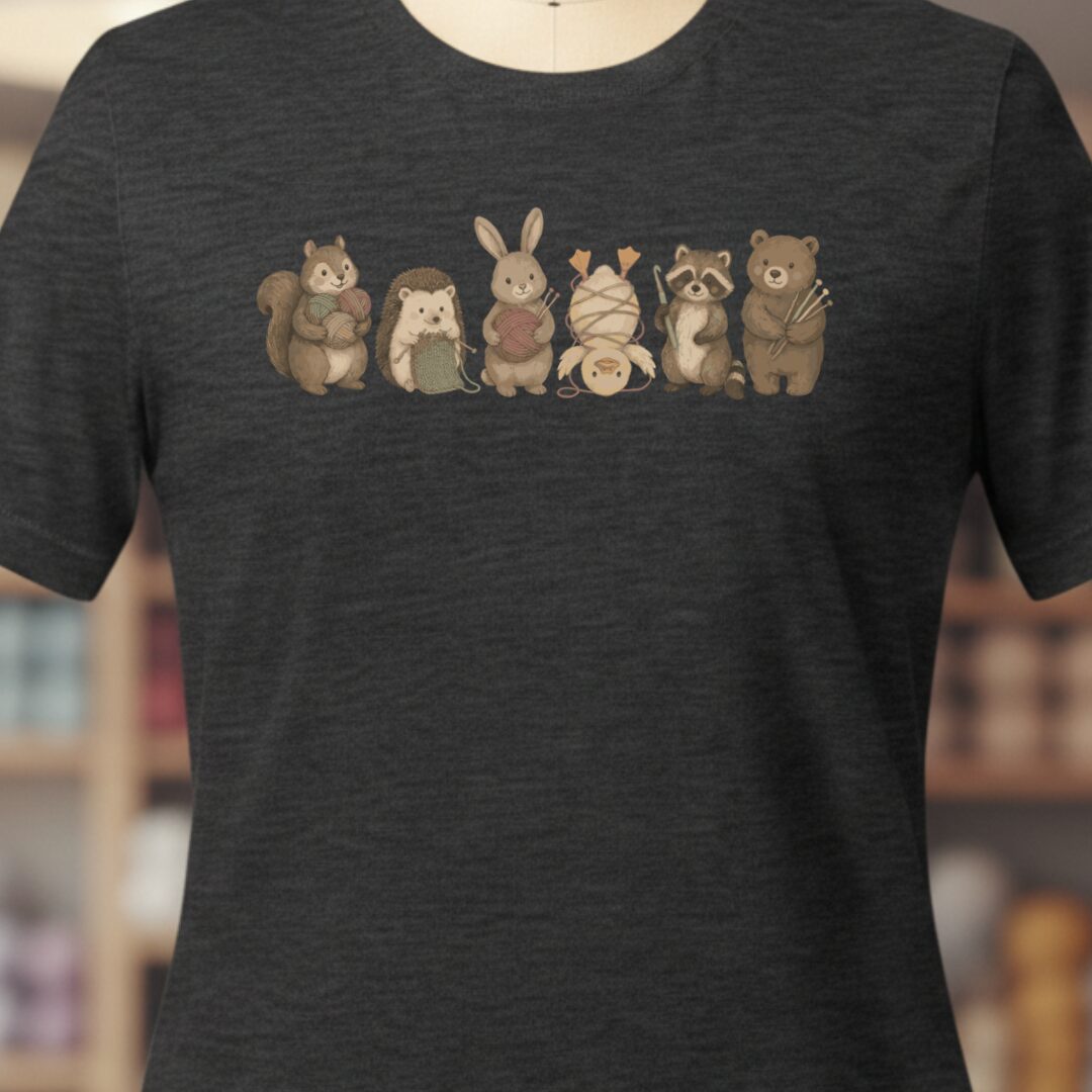Crafty Creatures Dark Grey T-Shirt.jpg
