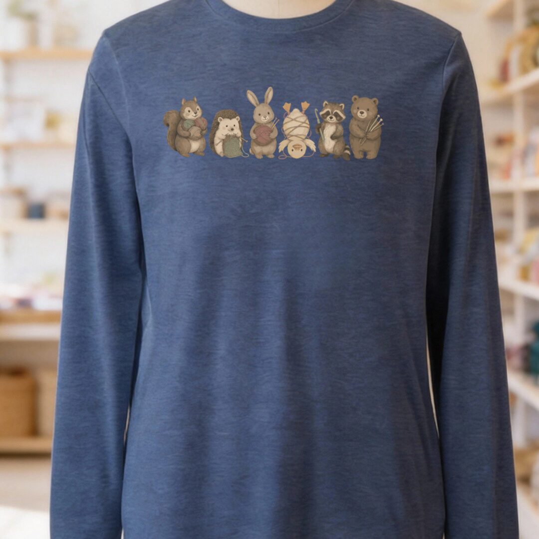 Crafty Creatures Navy Long Sleeve Tee.jpg