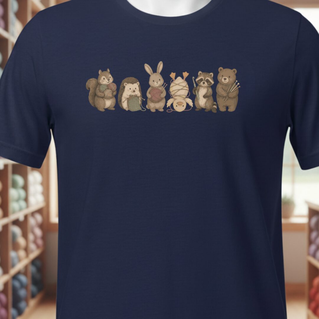 Crafty Creatures Navy T-Shirt.jpg