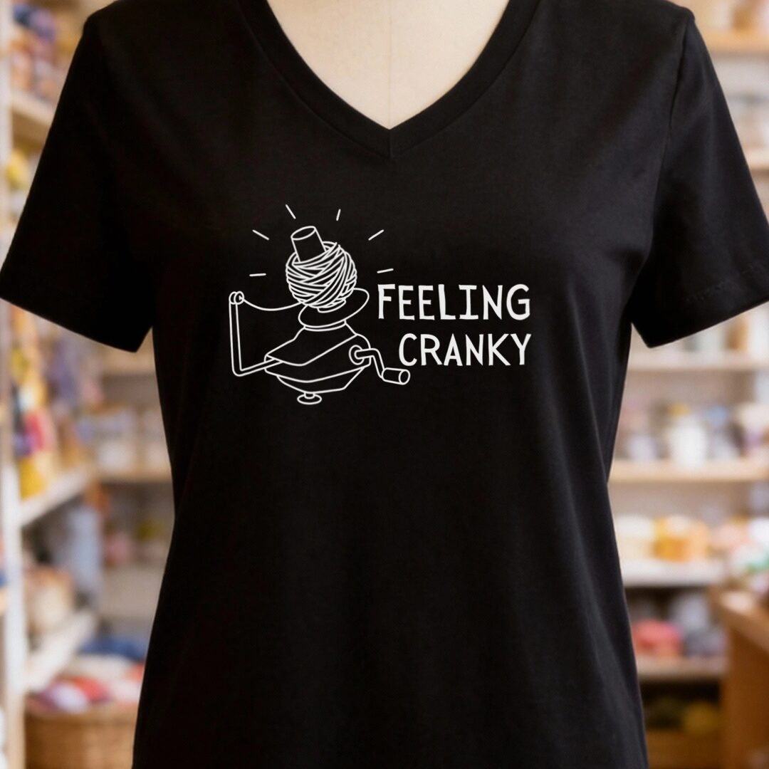 Cranky V-Neck T-Shirt Black t-shirt
