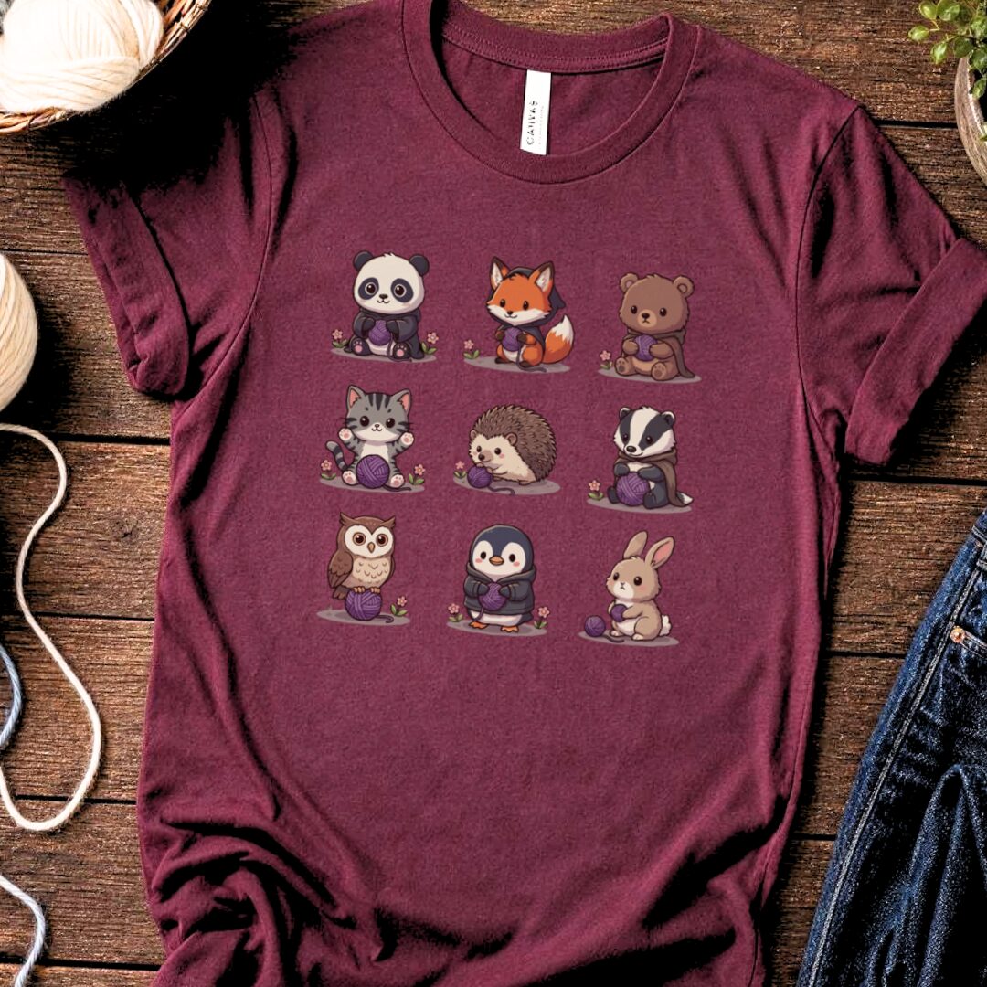 Creature Comforts T-Shirt Maroon t-shirt