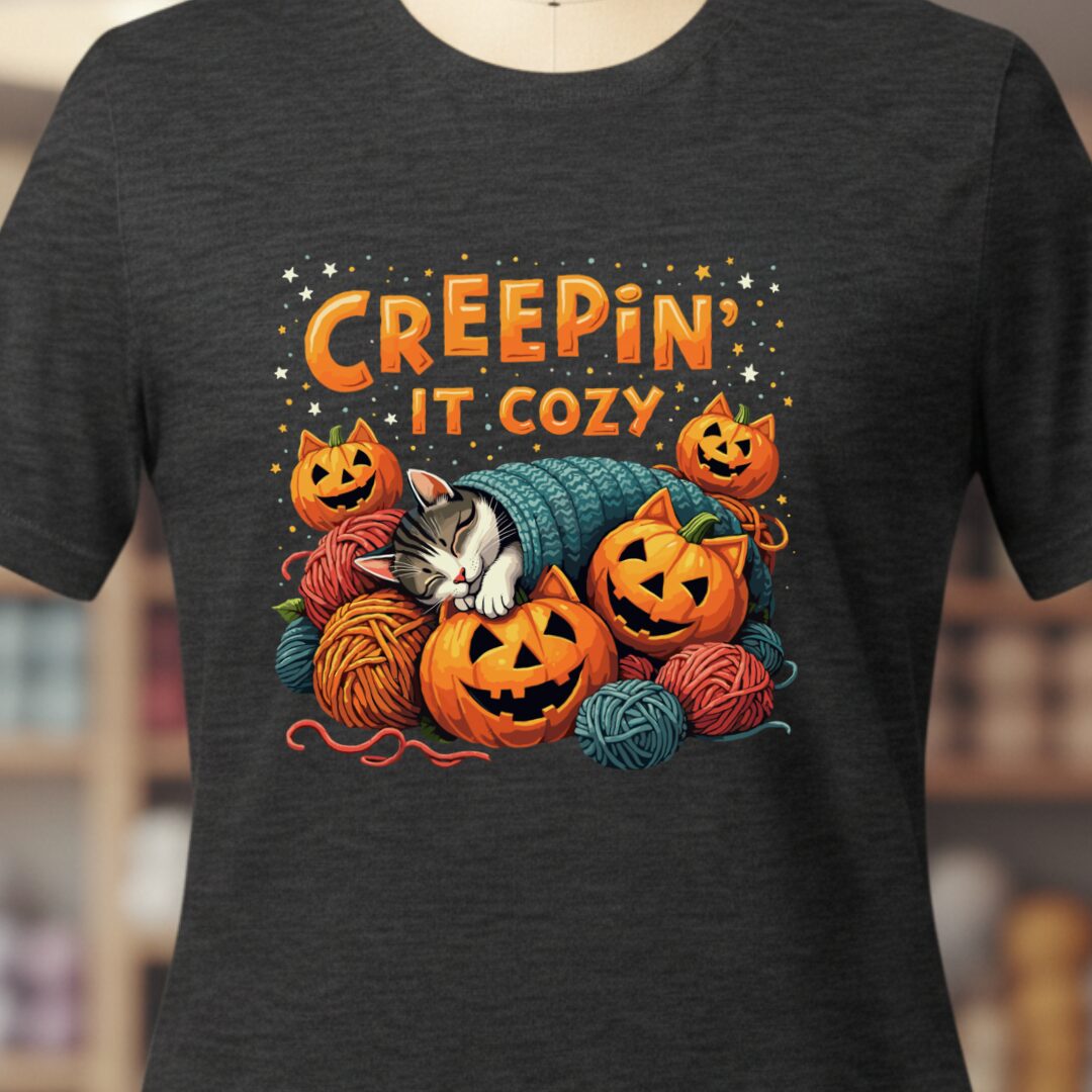 Creepin' It Cozy T-Shirt Dark Grey t-shirt