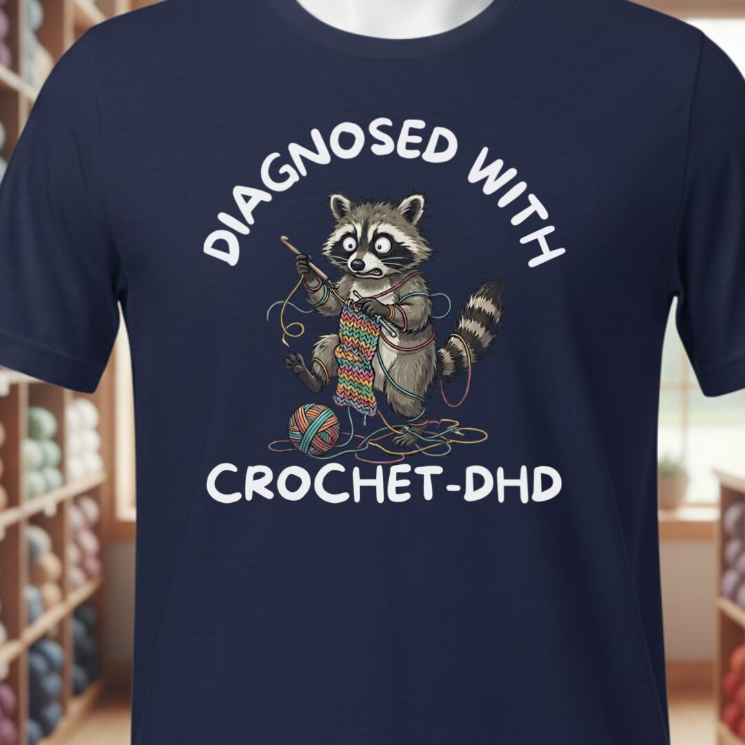 Crochet-DHD T-Shirt Navy t-shirt