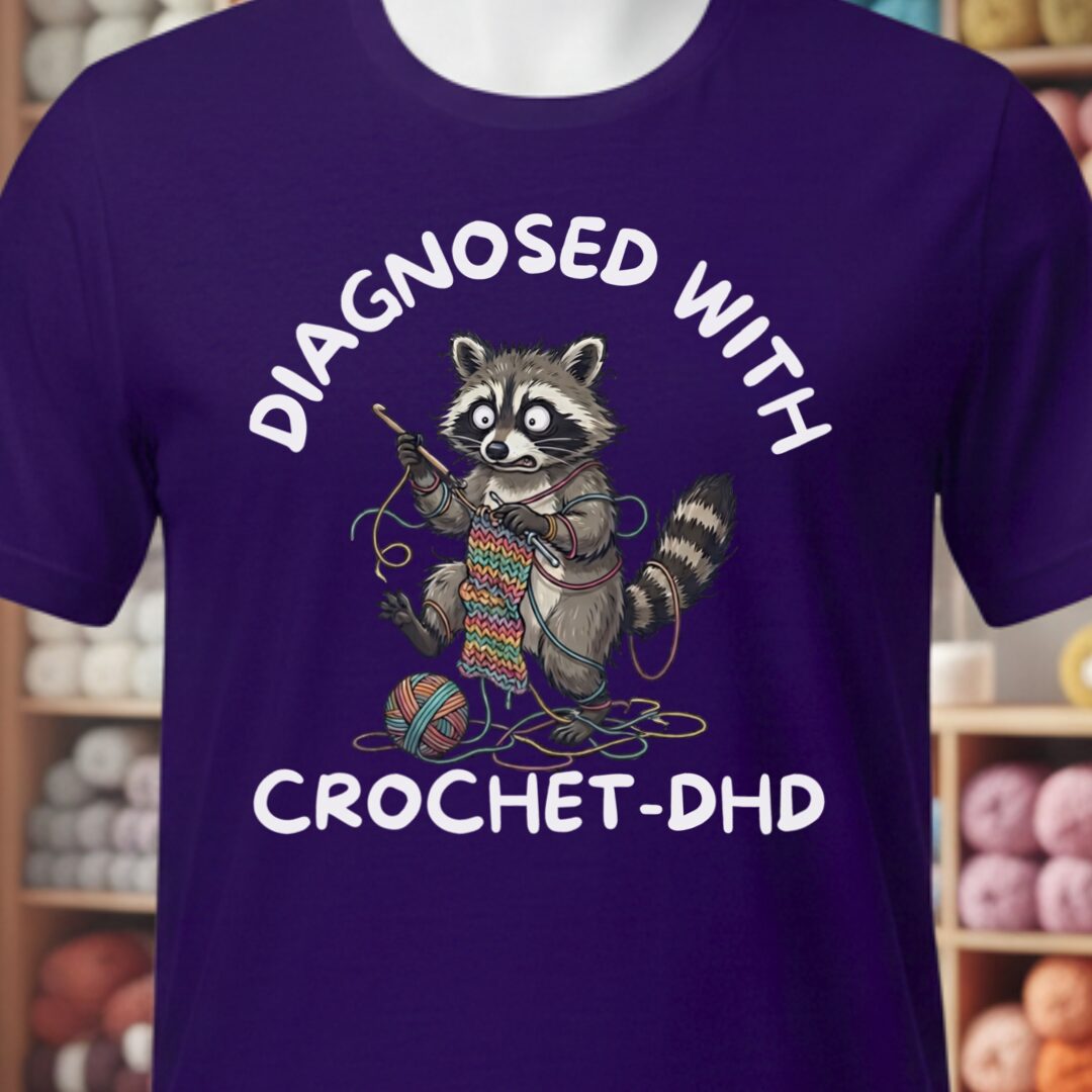 Crochet-DHD T-Shirt Purple t-shirt