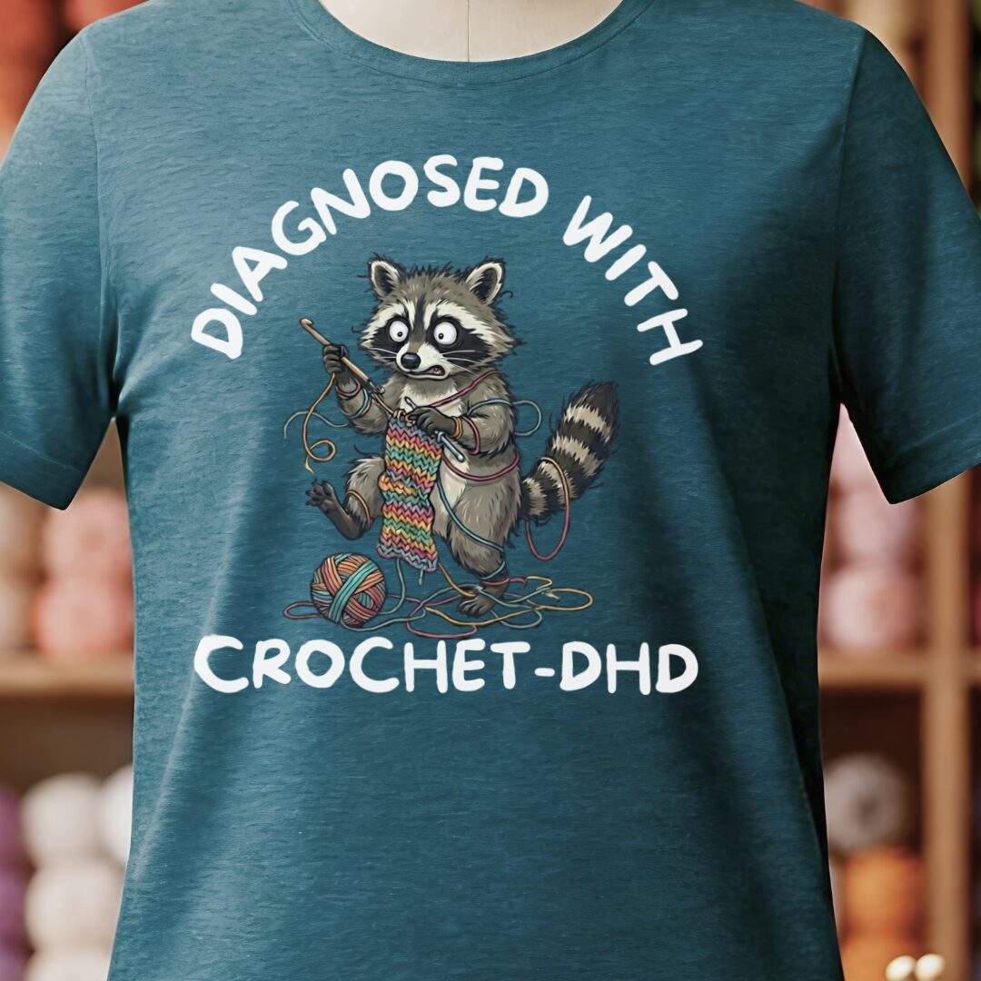 Crochet-DHD T-Shirt Teal Blue t-shirt