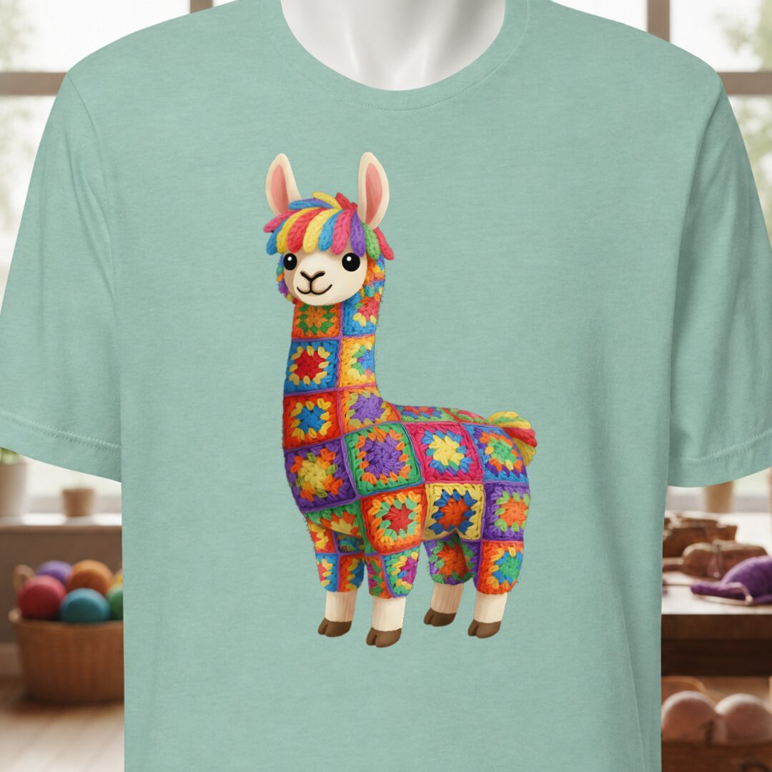 Crochet Alpaca T-Shirt Sea Breeze t-shirt