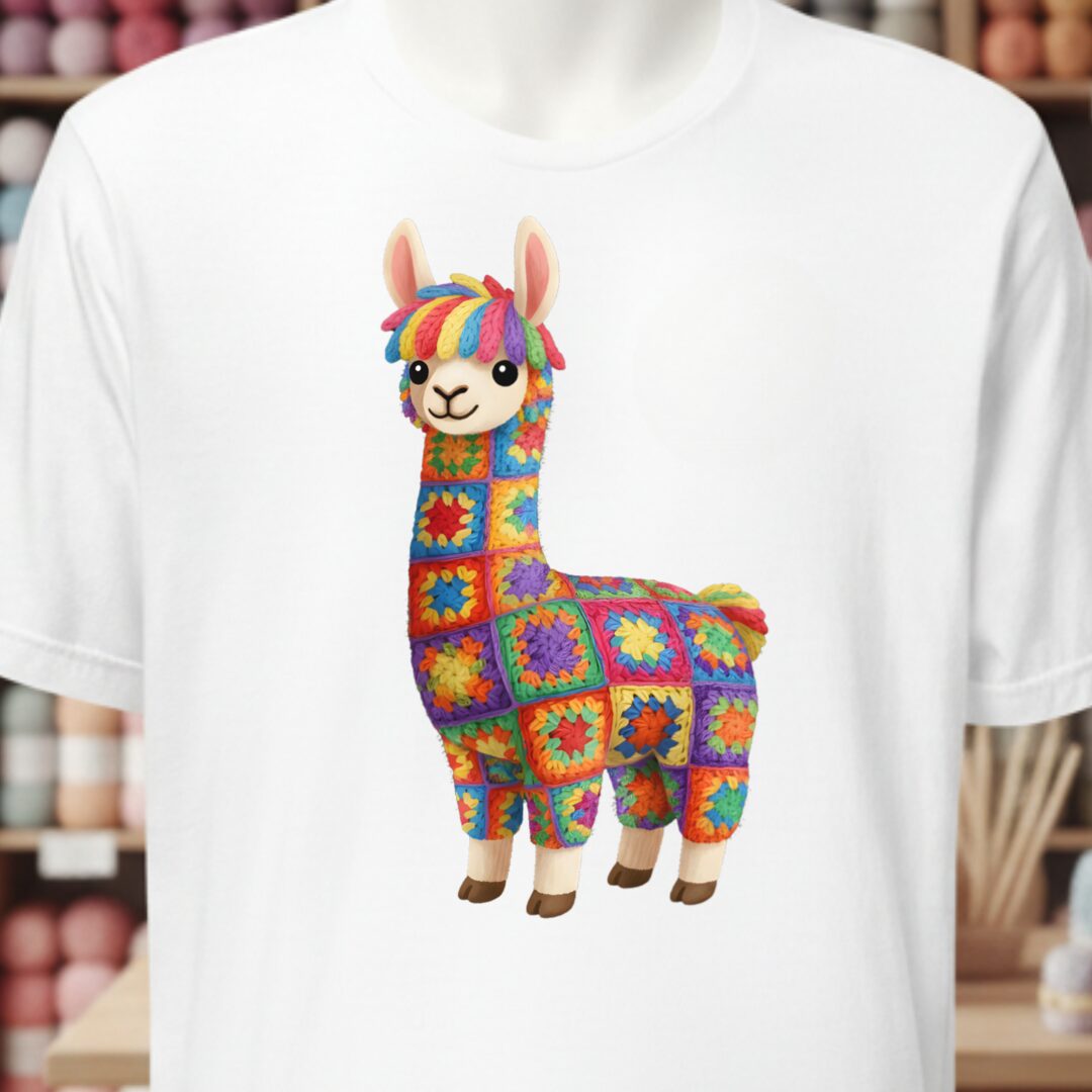 Crochet Alpaca T-Shirt White t-shirt