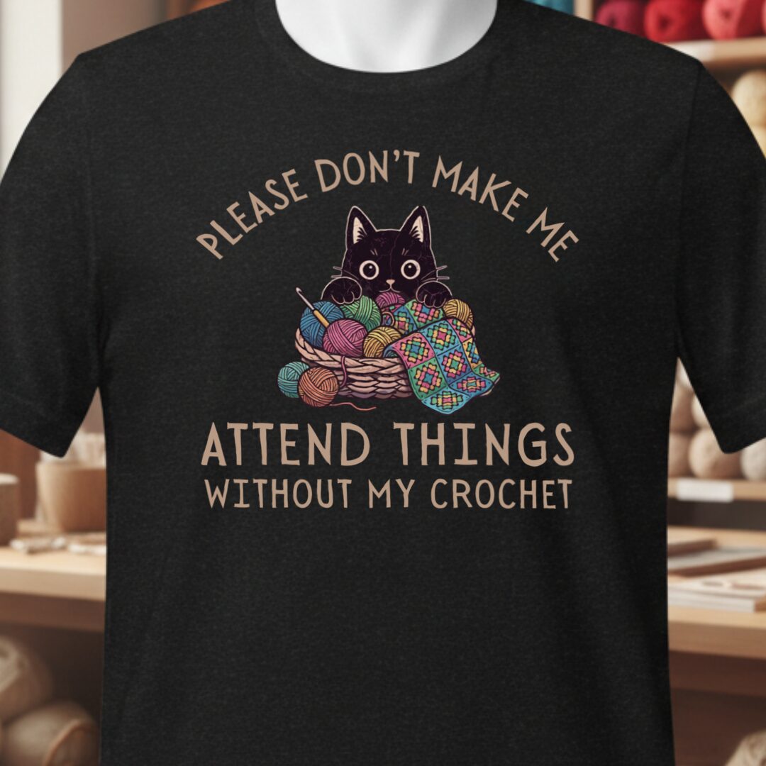 Crochet Attend Things Black T-Shirt.jpg