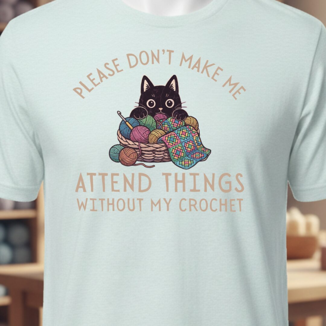 Crochet Attend Things Ice Blue T-Shirt.jpg