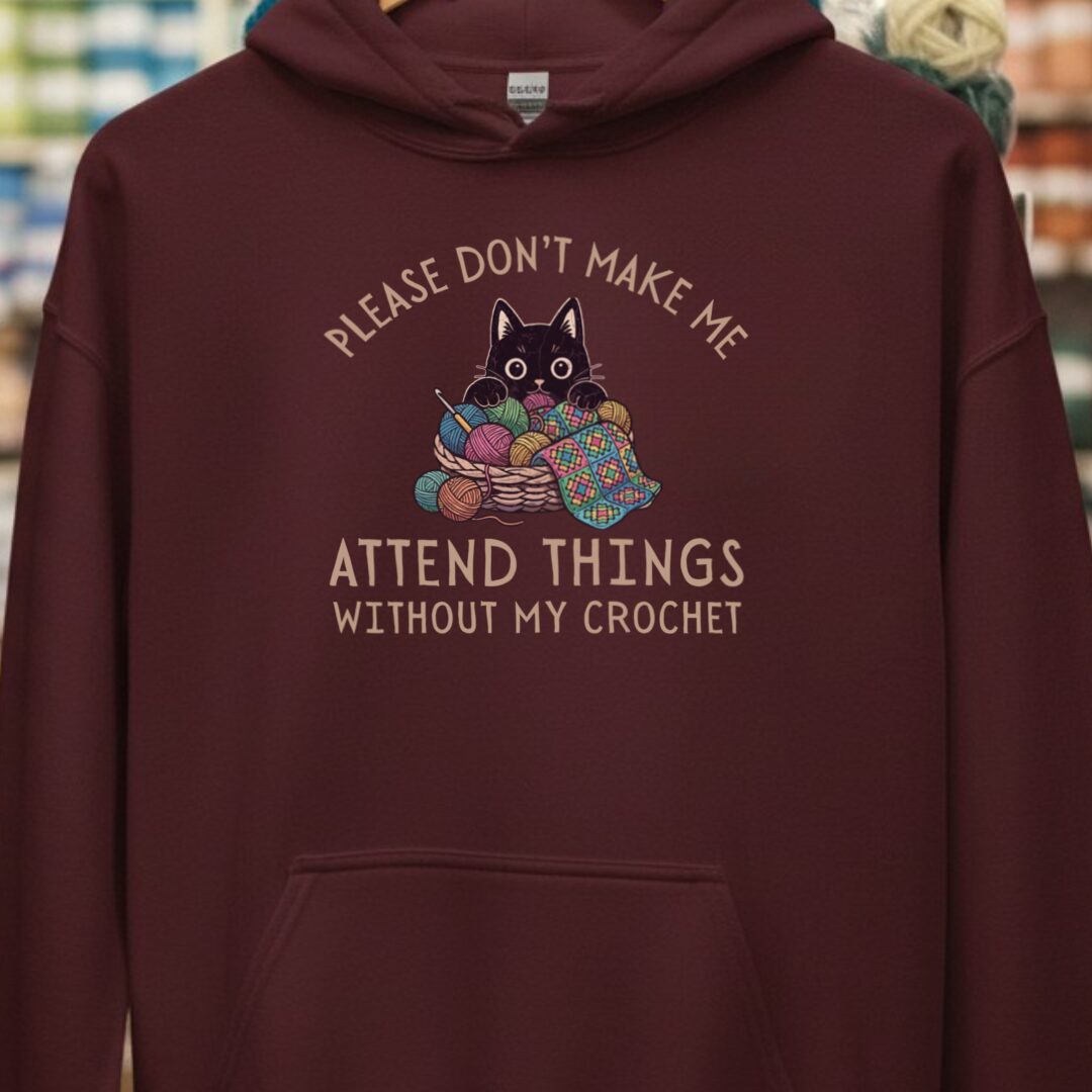 Crochet Attend Things Maroon Hoodie.jpg