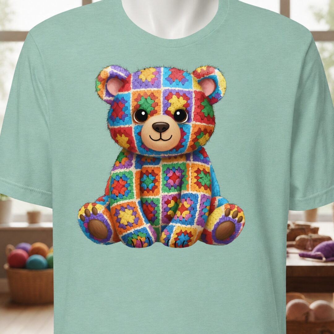 Crochet Bear T-Shirt Sea Breeze t-shirt