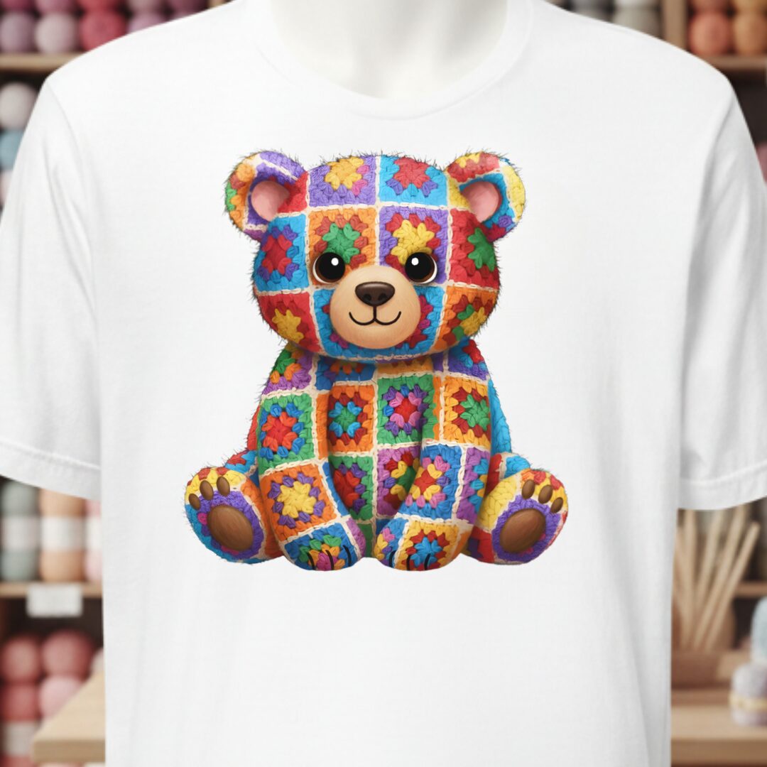 Crochet Bear T-Shirt White t-shirt