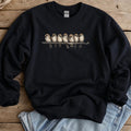 Crochet Birds Sweatshirt Black t-shirt