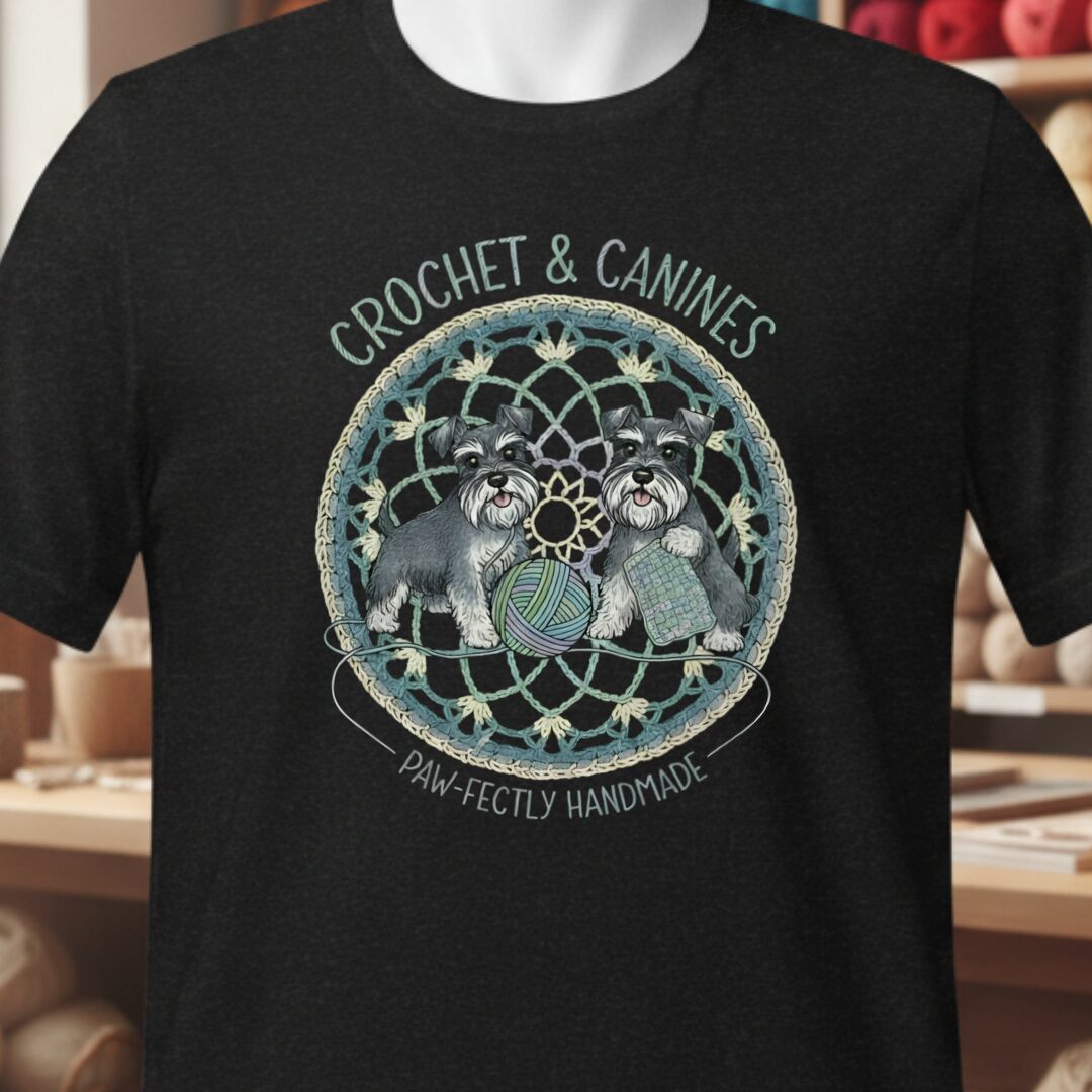 Crochet & Canines T-Shirt Black t-shirt