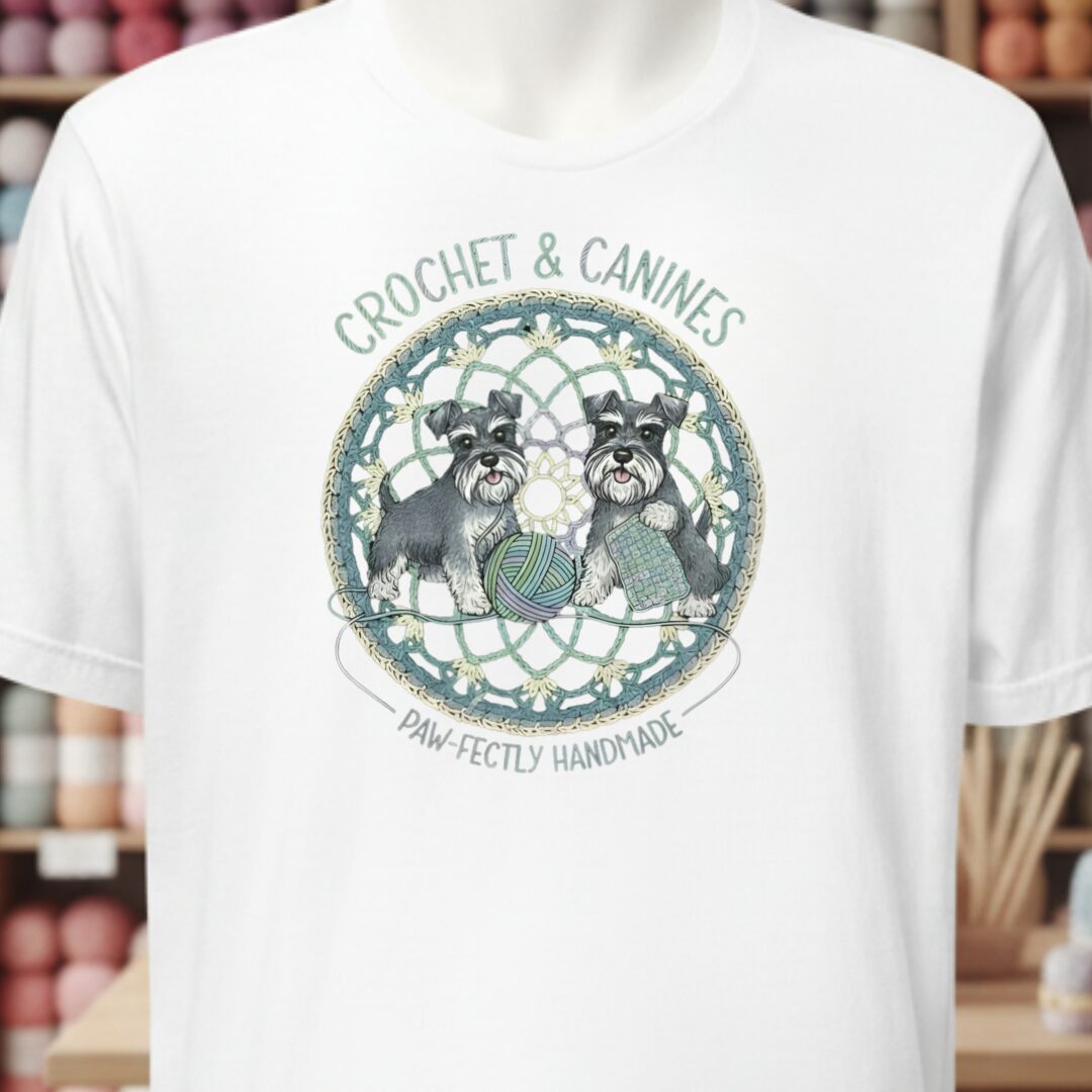 Crochet & Canines T-Shirt White t-shirt