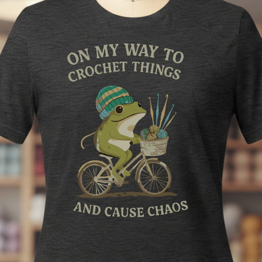 Crochet & Chaos T-Shirt Dark Grey t-shirt