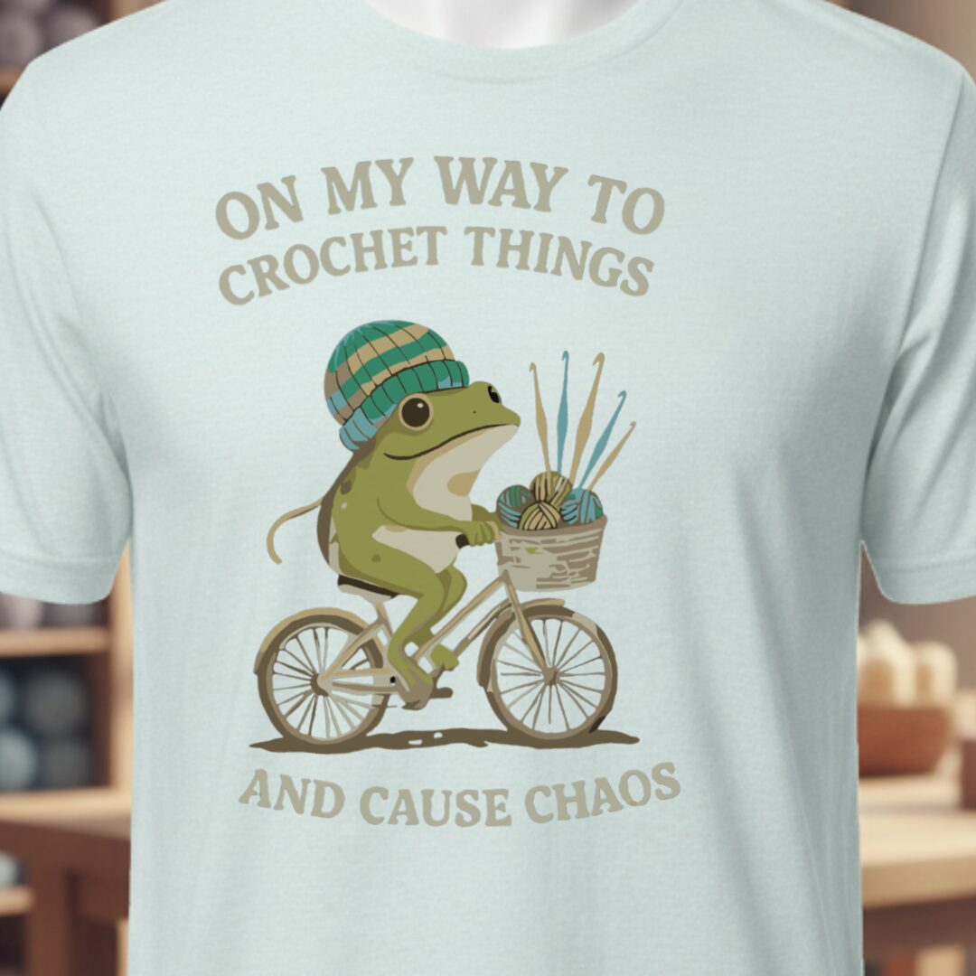 Crochet & Chaos T-Shirt Ice Blue t-shirt
