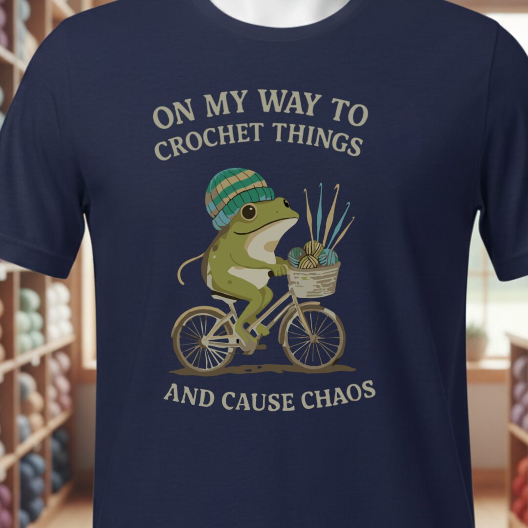 Crochet & Chaos T-Shirt Navy t-shirt