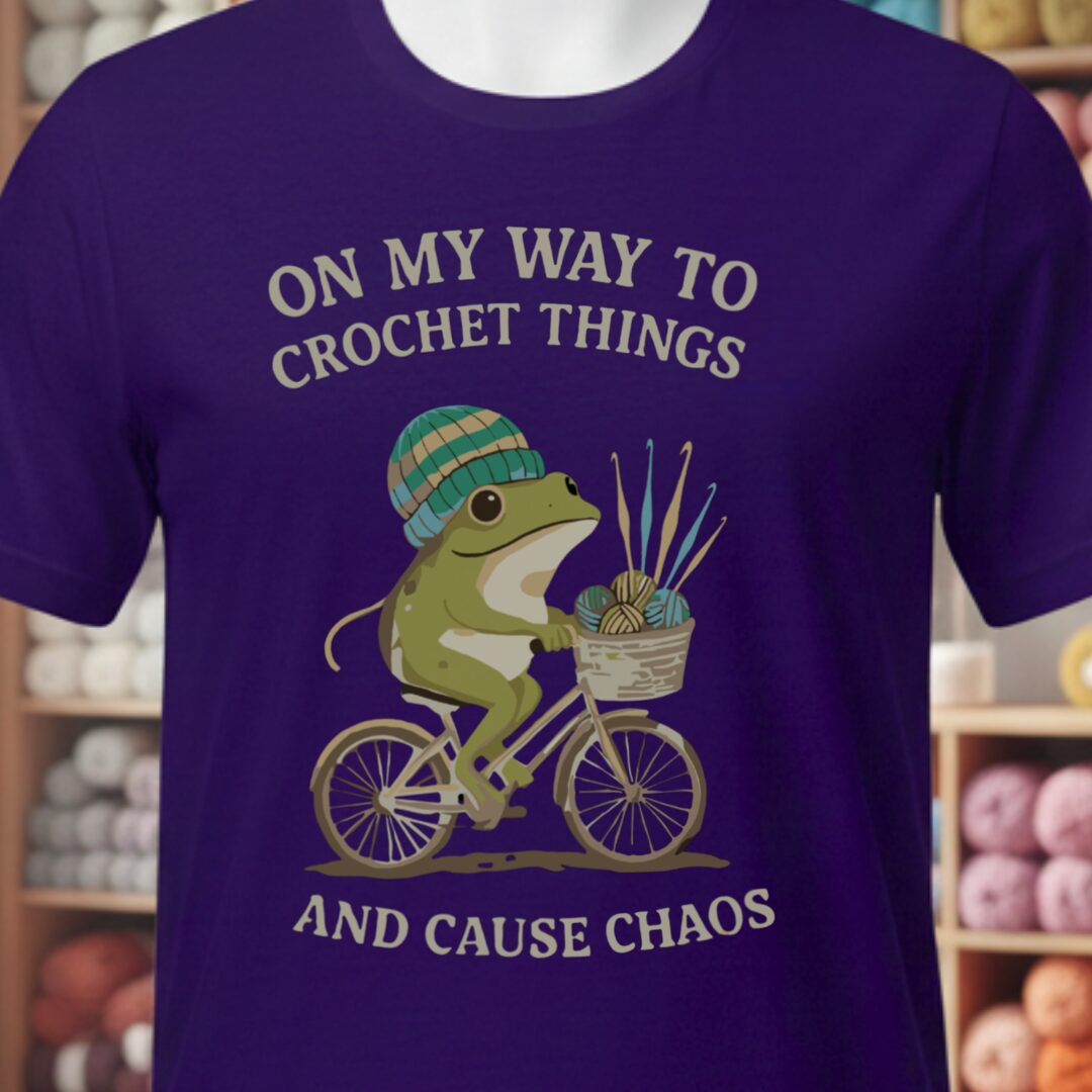 Crochet & Chaos T-Shirt Purple t-shirt