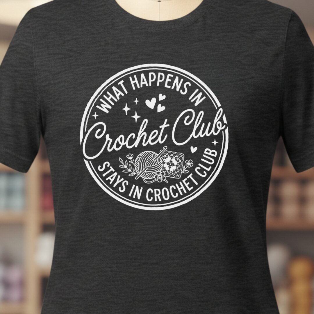 Crochet Club T-Shirt Dark Grey t-shirt