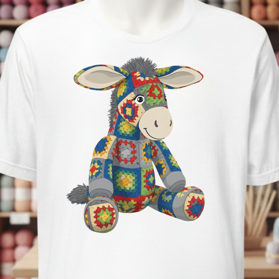 Crochet Donkey T-Shirt White t-shirt