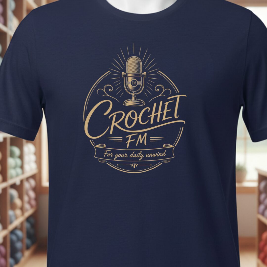 Crochet FM T-Shirt Navy t-shirt