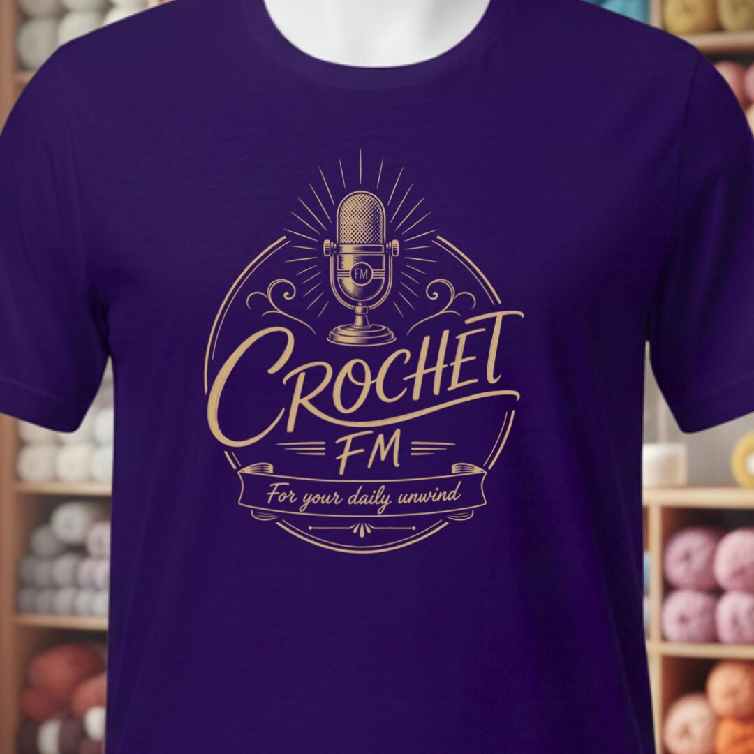Crochet FM T-Shirt Purple t-shirt