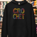Crochet Skeins Hoodie Black t-shirt