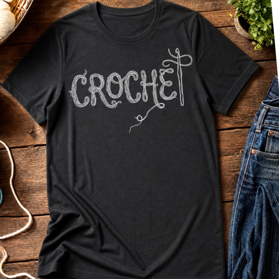 Crochet Text Black T-Shirt.jpg
