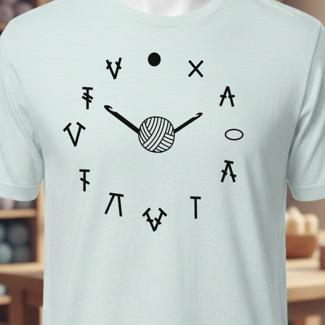 Crochet Time T-Shirt Ice Blue t-shirt