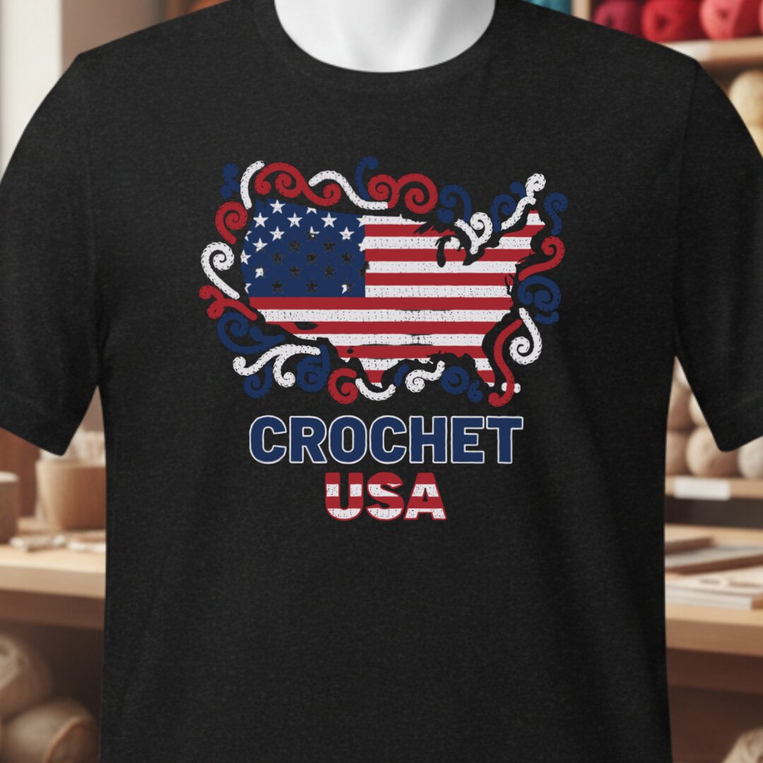 Crochet USA T-Shirt Black t-shirt