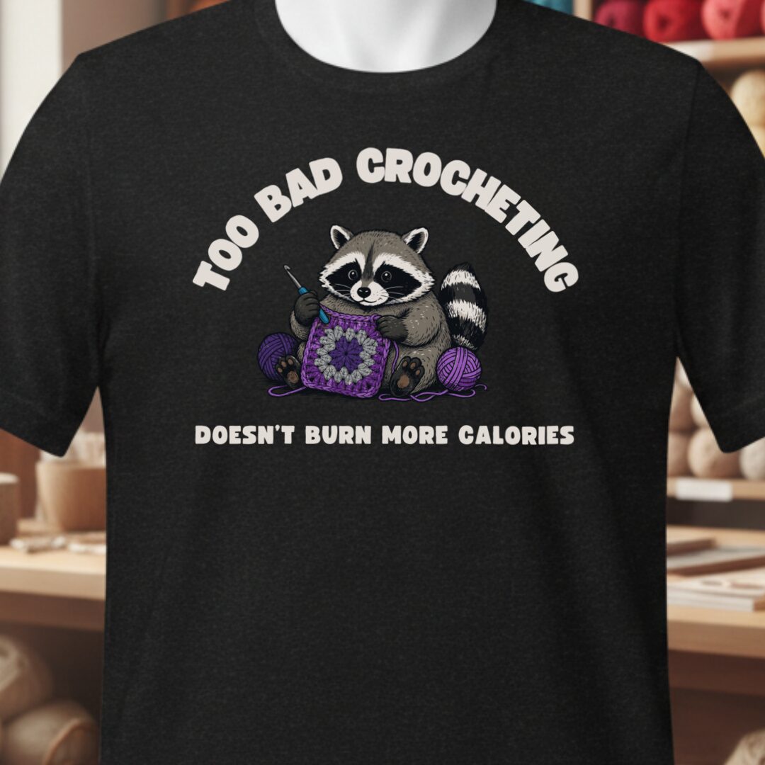 Crochet and Calories T-Shirt Black t-shirt