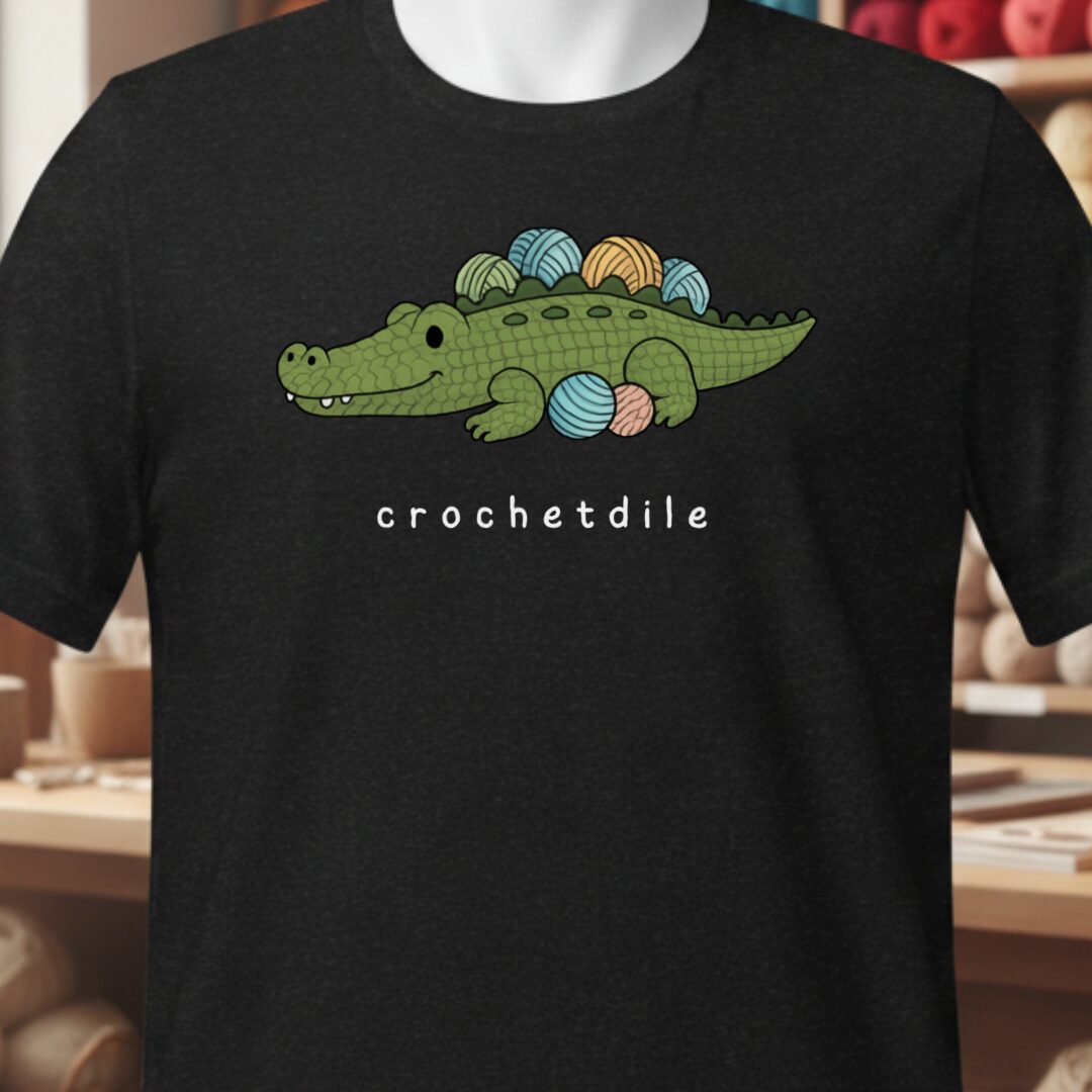 Crochetdile T-Shirt Black t-shirt
