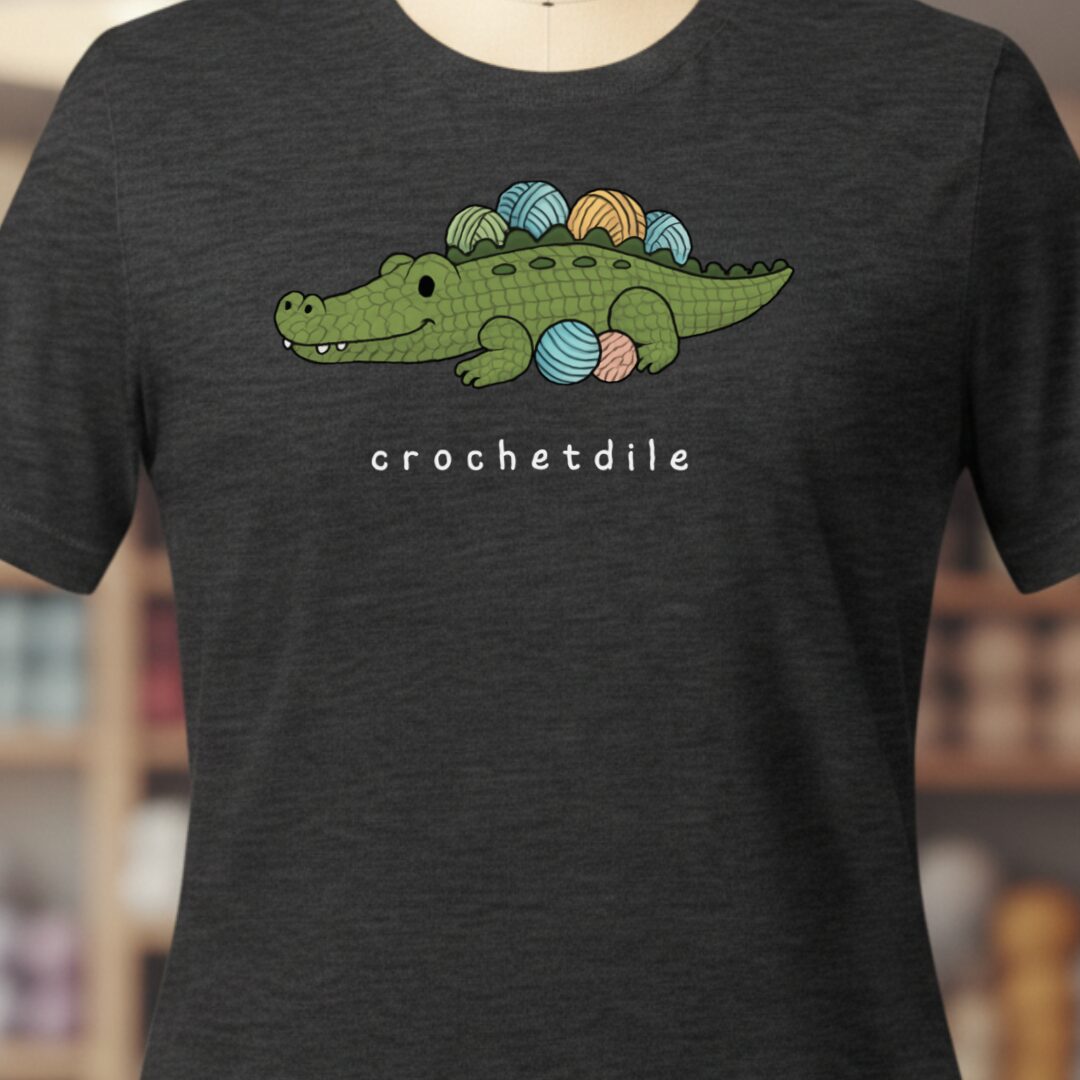 Crochetdile T-Shirt Dark Grey t-shirt