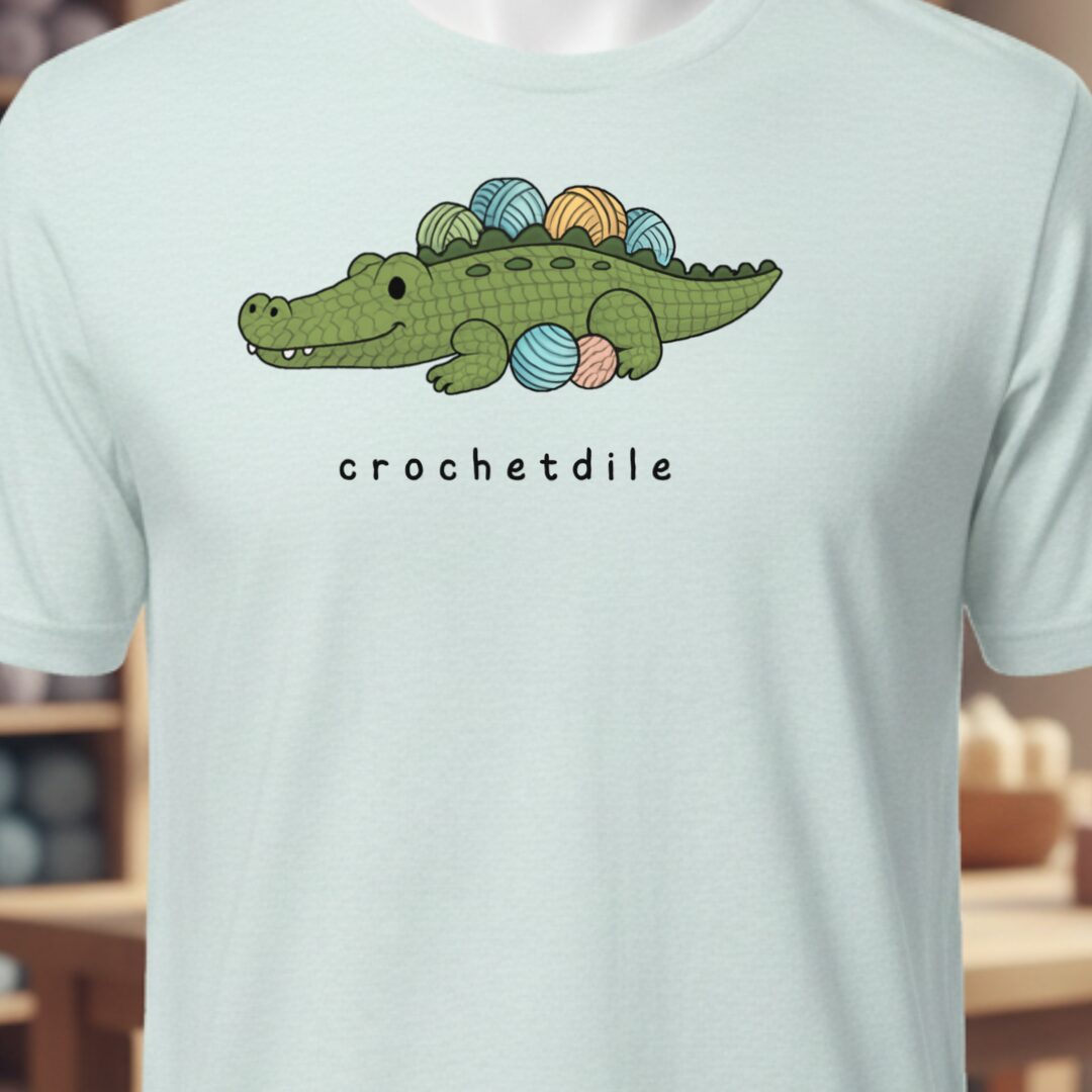 Crochetdile T-Shirt Ice Blue t-shirt