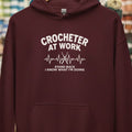 Crocheter At Work Maroon Hoodie.jpg