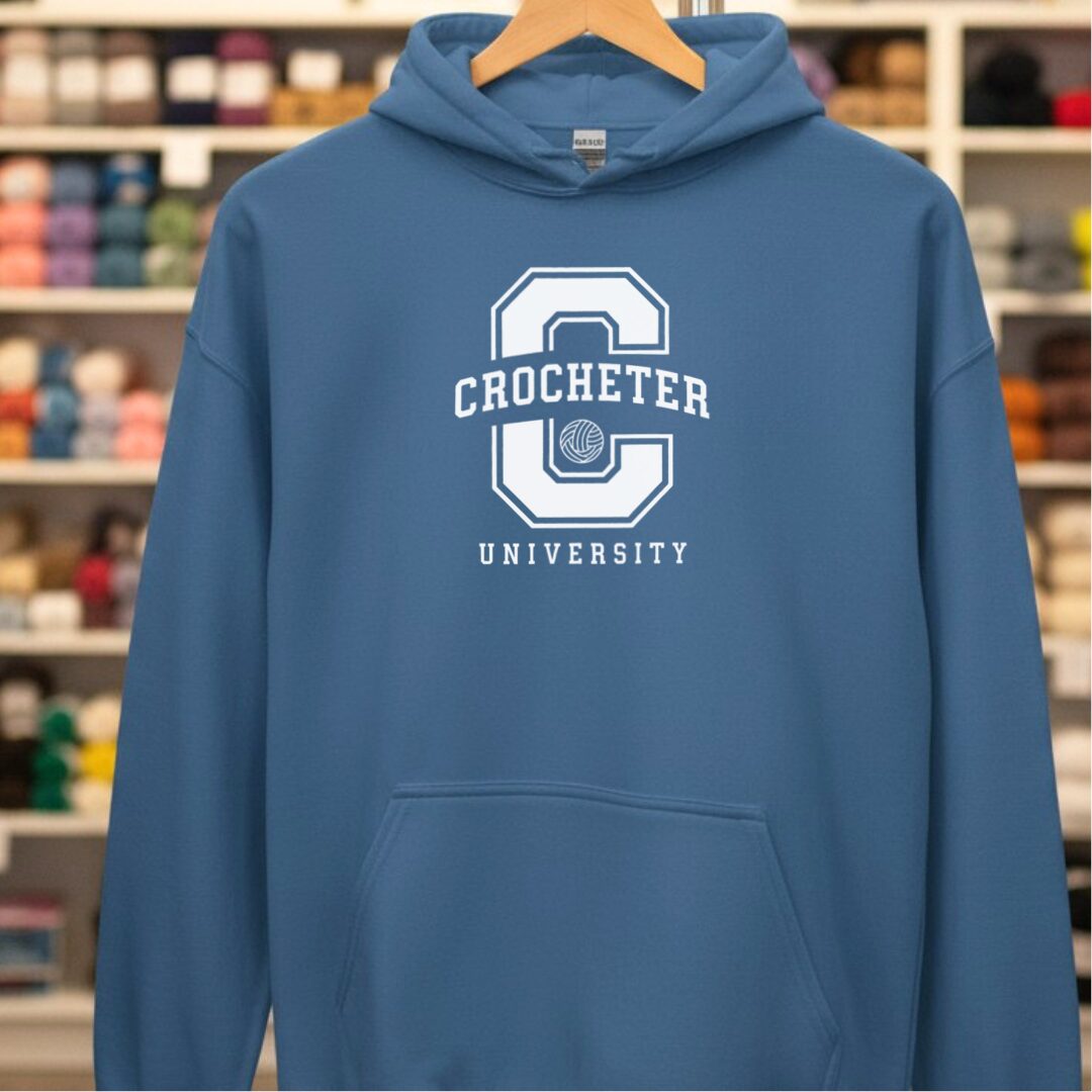 Crocheter University Indigo Blue Hoodie.jpg