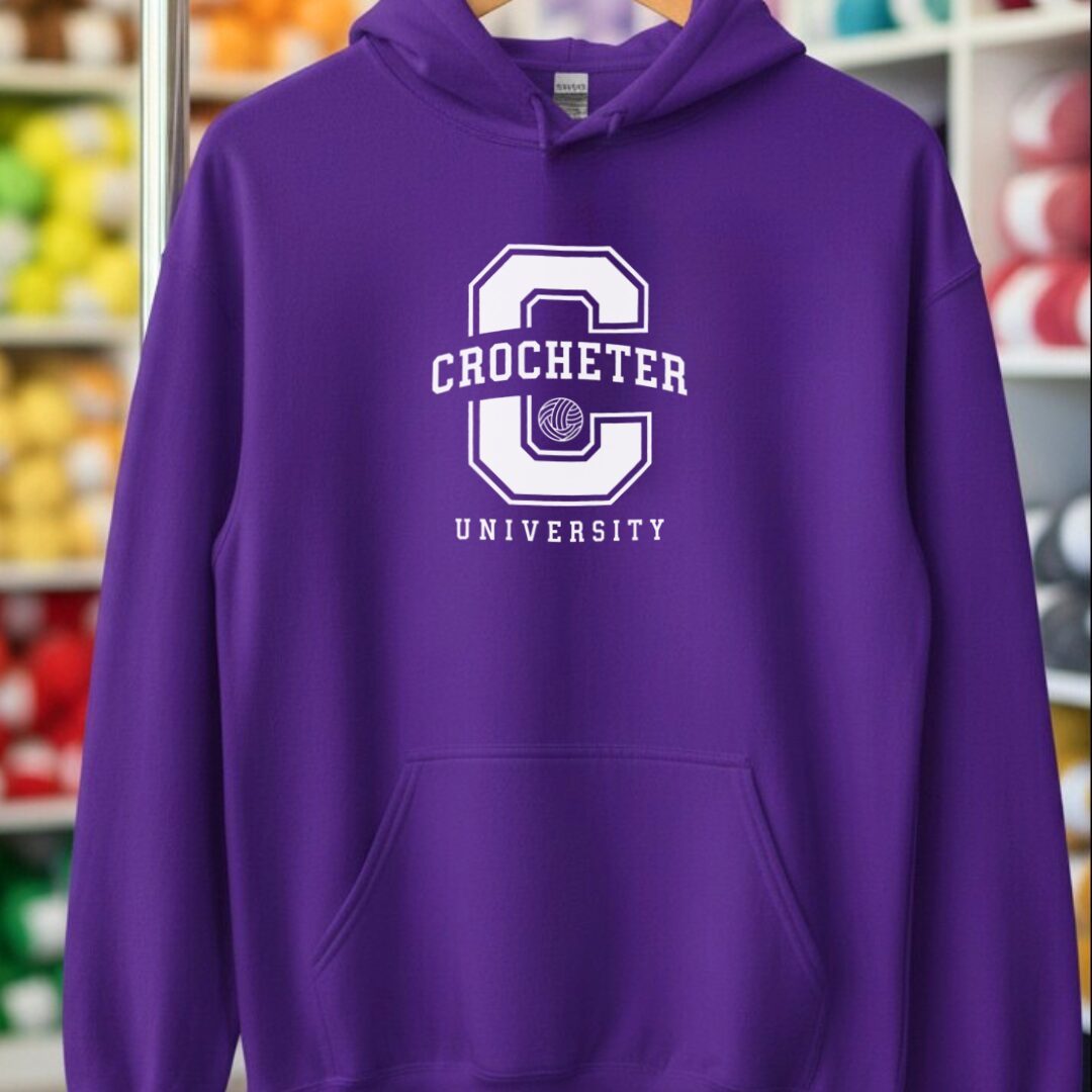 Crocheter University Purple Hoodie.jpg