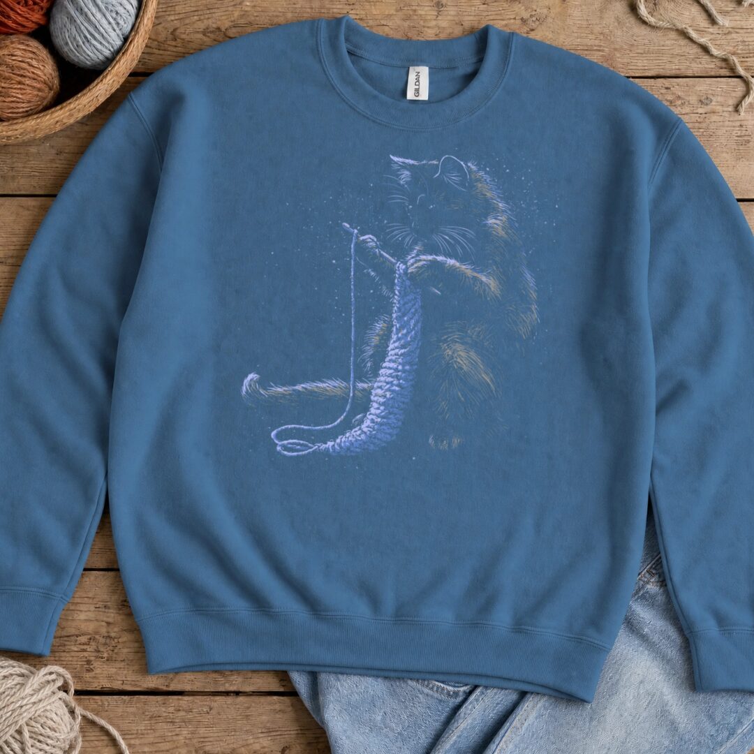 Crocheting Cat Sweatshirt