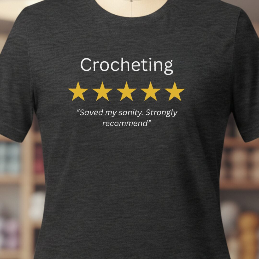 Crocheting Review T-Shirt Dark Grey t-shirt
