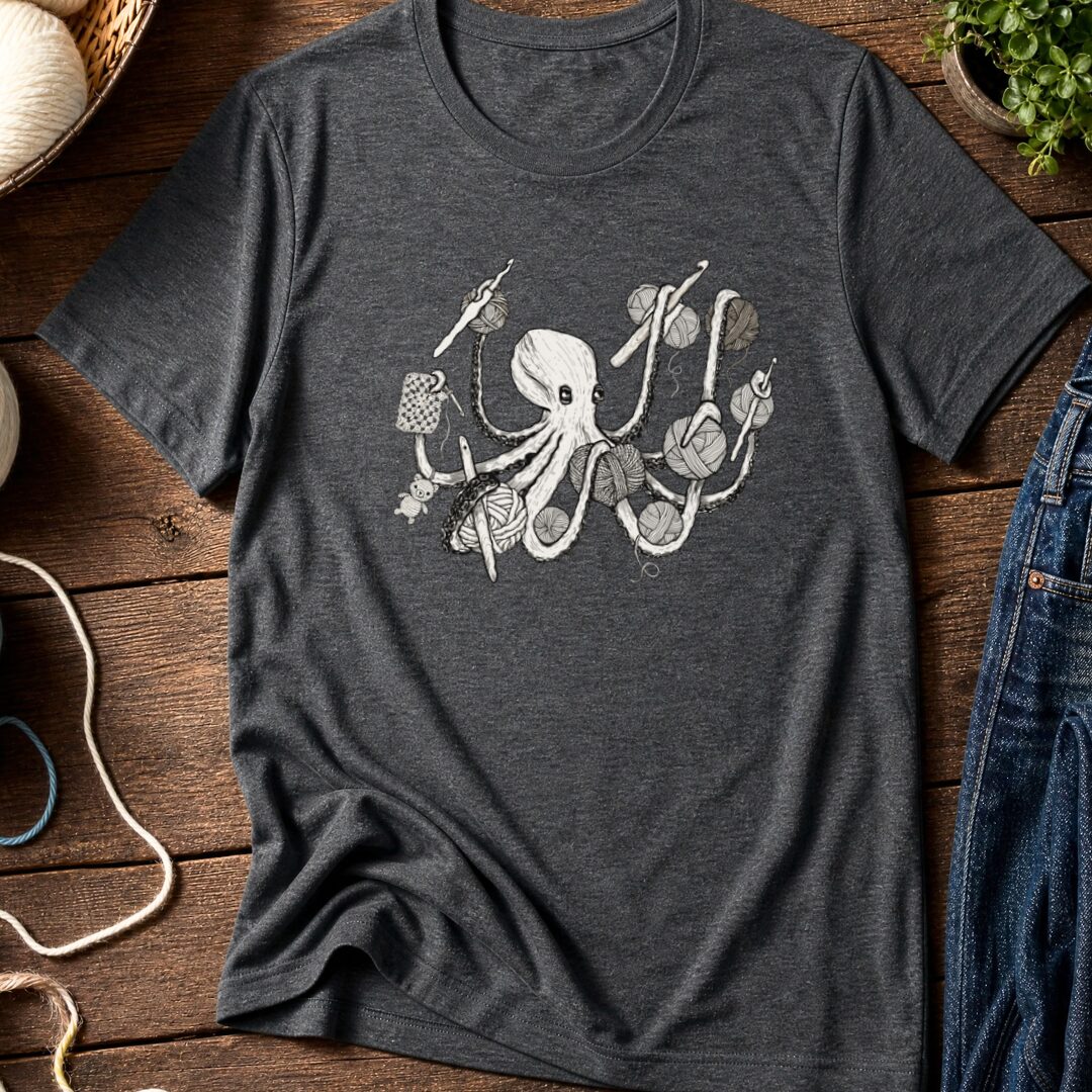 Crochetpus T-Shirt Dark Grey t-shirt