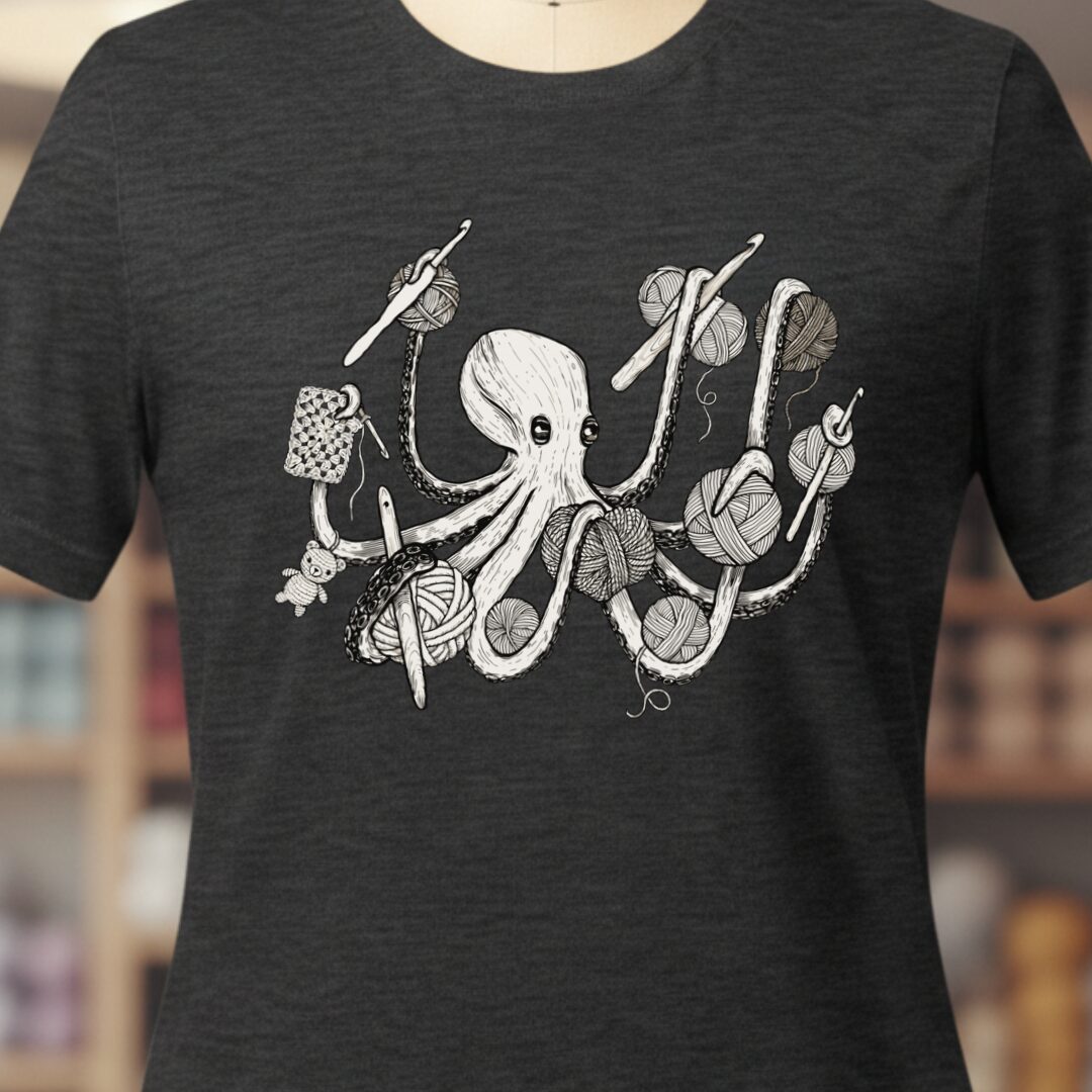 Crochetpus T-Shirt Dark Grey t-shirt